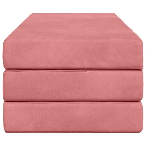 Sofa na razvlačenje 160 x 67 x 45 cm Ružičasta - Ružičasta 200 x 160 x 15 cm Baršun Cijena