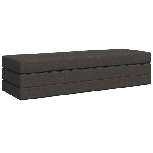 Sofa na razvlačenje 180 x 67 x 45 cm Tamnosiva - Tamnosiva 200 x 180 x 15 cm Tkanina Cijena