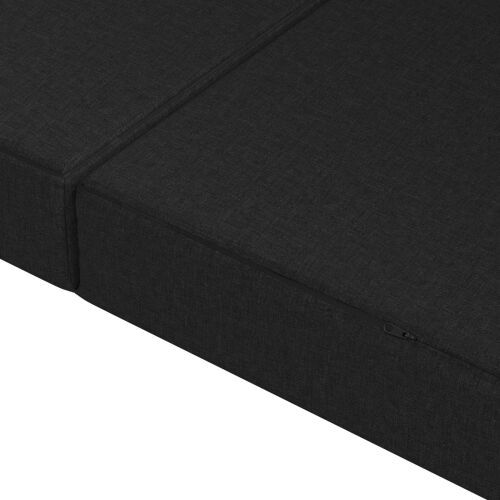 Sofa na razvlačenje 180 x 67 x 45 cm Crna - Crna 200 x 180 x 15 cm Tkanina Cijena