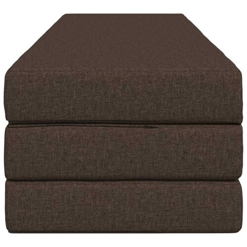 Sofa na razvlačenje 180 x 67 x 45 cm Sivosmeđa - Sivosmeđa 200 x 180 x 15 cm Tkanina Cijena