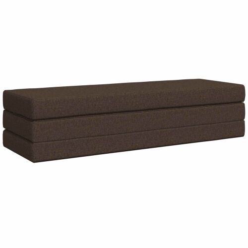Sofa na razvlačenje 180 x 67 x 45 cm Sivosmeđa - Sivosmeđa 200 x 180 x 15 cm Tkanina Cijena