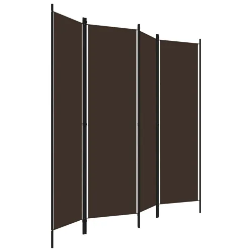 Paravan - Sobna pregrada s 4 panela smeđa 200 x 180 cm - Smeđa 4 Smeđa 4 Cijena