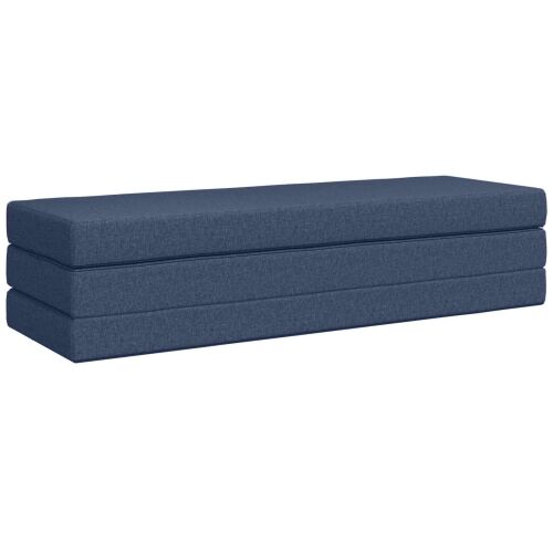 Sofa na razvlačenje 180 x 67 x 45 cm Plava - Plava 200 x 180 x 15 cm Tkanina Cijena