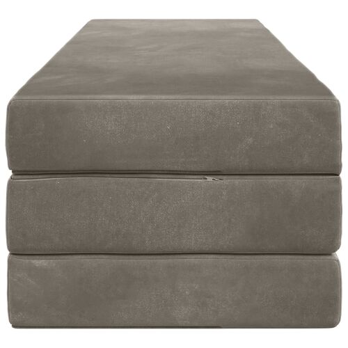 Sofa na razvlačenje 180 x 67 x 45 cm Svjetlosiva - Svjetlosiva 200 x 180 x 15 cm Baršun Cijena