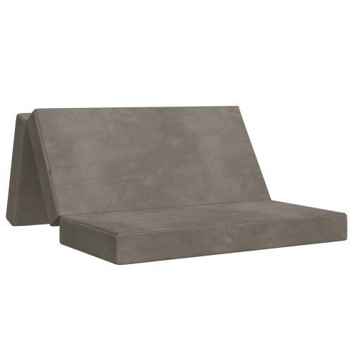 Sofa na razvlačenje 180 x 67 x 45 cm Svjetlosiva - Svjetlosiva 200 x 180 x 15 cm Baršun Cijena