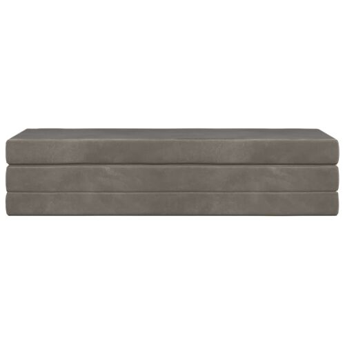 Sofa na razvlačenje 180 x 67 x 45 cm Svjetlosiva - Svjetlosiva 200 x 180 x 15 cm Baršun Cijena
