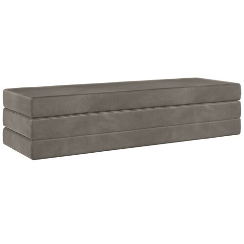 Sofa na razvlačenje 180 x 67 x 45 cm Svjetlosiva - Svjetlosiva 200 x 180 x 15 cm Baršun Cijena