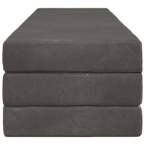 Sofa na razvlačenje 180 x 67 x 45 cm Tamnosiva - Tamnosiva 200 x 180 x 15 cm Baršun Cijena