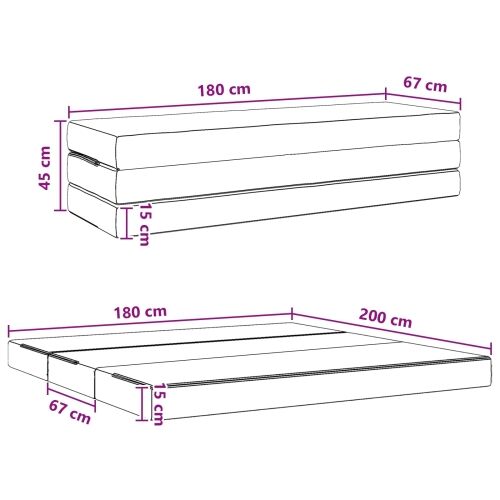 Sofa na razvlačenje 180 x 67 x 45 cm Ružičasta - Ružičasta 200 x 180 x 15 cm Baršun Cijena