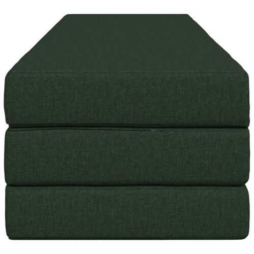 Sofa na razvlačenje 200 x 67 x 45 cm Tamnozelena - Tamnozelena 200 x 200 x 15 cm Tkanina Cijena