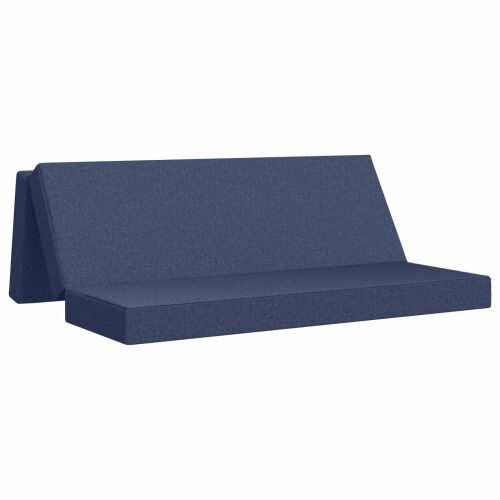Sofa na razvlačenje 200 x 67 x 45 cm Plava - Plava 200 x 200 x 15 cm Tkanina Cijena