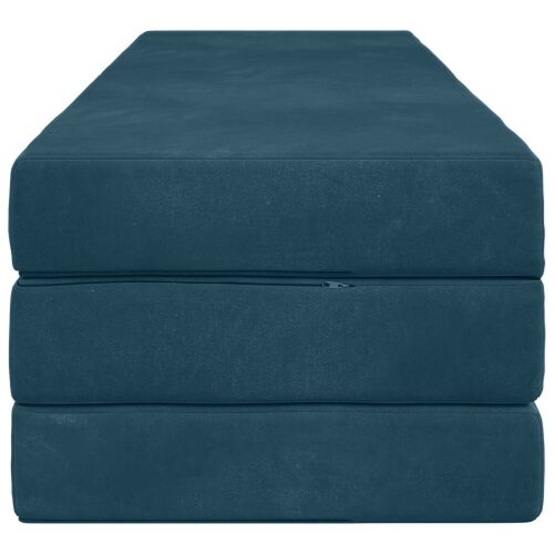 Sofa na razvlačenje 200 x 67 x 45 cm Plava - Plava 200 x 200 x 15 cm Baršun Cijena