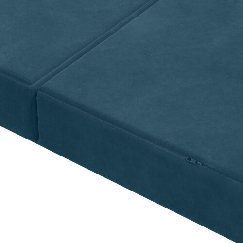 Sofa na razvlačenje 200 x 67 x 45 cm Plava - Plava 200 x 200 x 15 cm Baršun Cijena