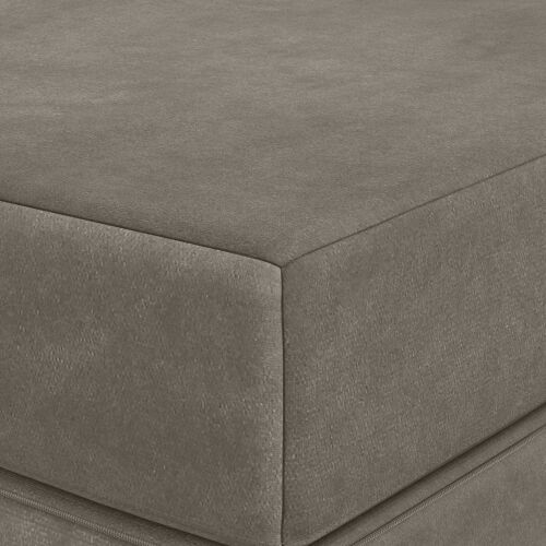 Sofa na razvlačenje 200 x 67 x 45 cm Svjetlosiva - Svjetlosiva 200 x 200 x 15 cm Baršun Cijena