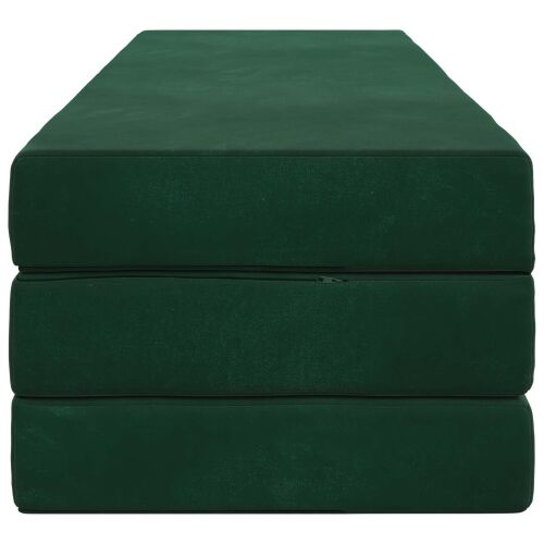 Sofa na razvlačenje 200 x 67 x 45 cm Tamnozelena - Tamnozelena 200 x 200 x 15 cm Baršun Cijena