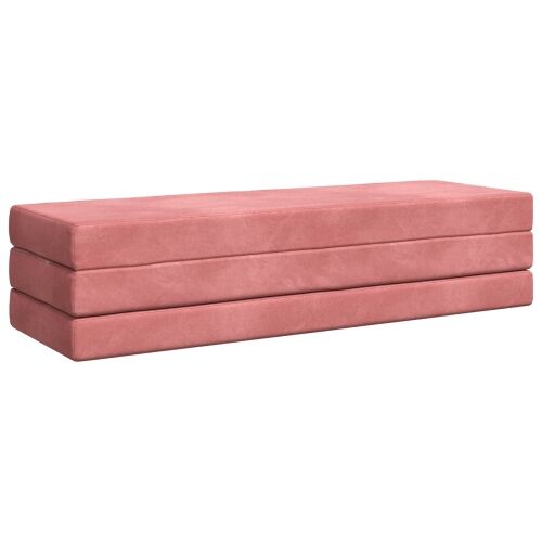 Sofa na razvlačenje 200 x 67 x 45 cm Ružičasta - Ružičasta 200 x 200 x 15 cm Baršun Cijena