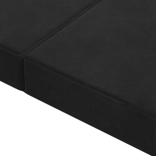 Sofa na razvlačenje 200 x 67 x 45 cm Crna - Crna 200 x 200 x 15 cm Baršun Cijena
