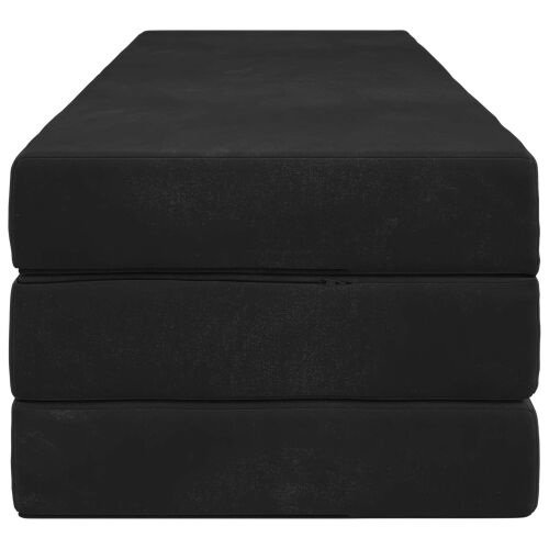 Sofa na razvlačenje 200 x 67 x 45 cm Crna - Crna 200 x 200 x 15 cm Baršun Cijena