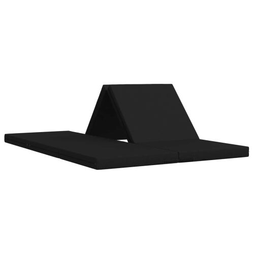 Sofa na razvlačenje 140 x 67 x 15 cm Crna - Crna Tkanina Cijena