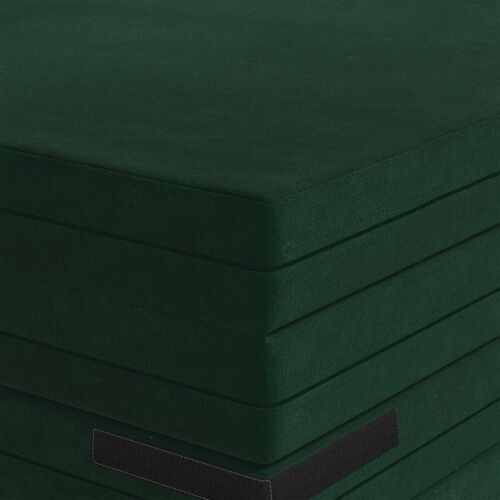 Sofa na razvlačenje 140 x 67 x 15 cm Tamnozelena - Tamnozelena Baršun Cijena