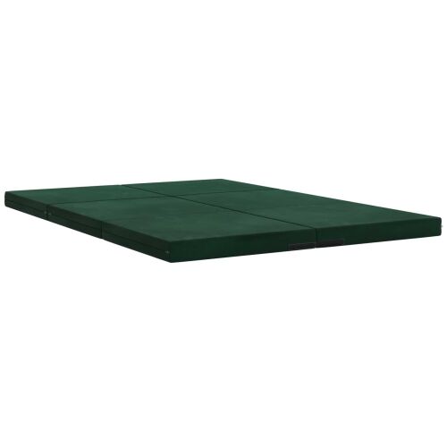 Sofa na razvlačenje 140 x 67 x 15 cm Tamnozelena - Tamnozelena Baršun Cijena