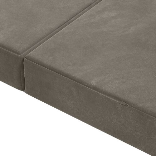 Sofa na razvlačenje 160 x 67 x 45 cm Svjetlosiva - Svjetlosiva 200 x 160 x 15 cm Baršun Cijena