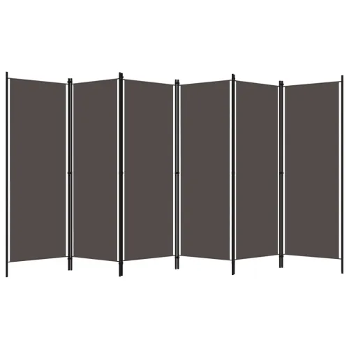 Paravan - Sobna pregrada sa 6 panela antracit 300 x 180 cm - Antracit 6 1 Antracit Cijena