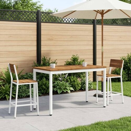 Stolić za kavu Prirodna i bijela 50 x 100,5 x 45 cm - 50 x 100,5 x 45 cm Prirodna i bijela Cijena