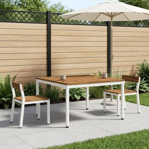 Stolić za kavu Prirodna i bijela 100 x 100,5 x 45 cm - 100 x 100,5 x 45 cm Prirodna i bijela Cijena