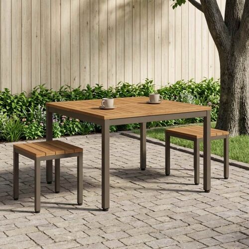 Stolić za kavu Prirodna i kava 100 x 100,5 x 45 cm - 100 x 100,5 x 45 cm Prirodno, kava Cijena