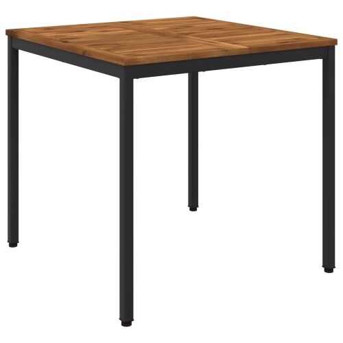 Stol za večeru u vrtu Prirodna i crna 80 x 80,5 x 75 cm - Prirodna i crna 80 x 80,5 x 75 cm Cijena