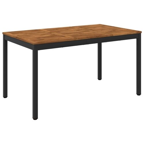 Stol za večeru u vrtu Prirodna i crna 141 x 80,5 x 75 cm - Prirodna i crna 141 x 80,5 x 75 cm Cijena
