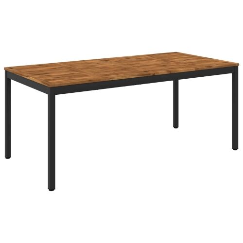 Stol za večeru u vrtu Prirodna i crna 180 x 88,5 x 75 cm - Prirodna i crna 180 x 88,5 x 75 cm Cijena