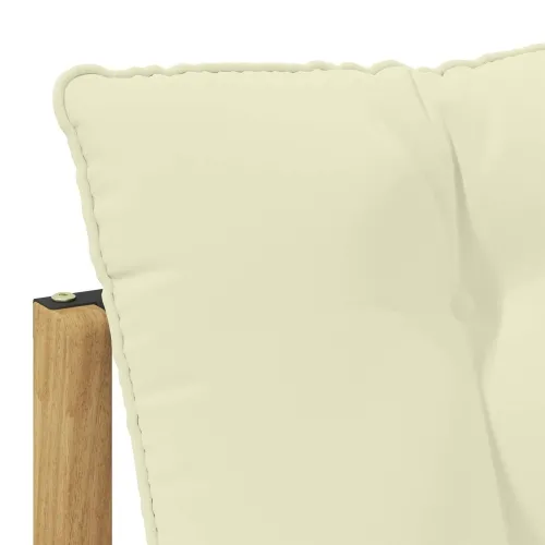 Srednja sofa za van s jastukom Bijela 79 x 83 x 73 cm čelik - Bijela i krem 1x srednji Cijena