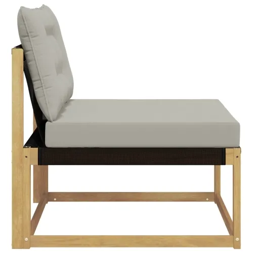 Srednja sofa za van s jastukom Bijela 79 x 83 x 73 cm čelik - Bijela i svjetlosiva 1x srednji Cijena