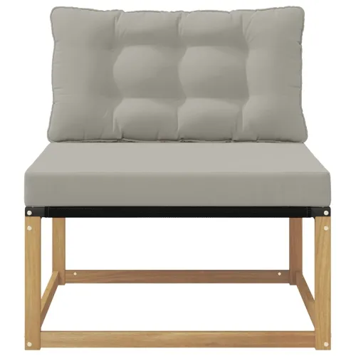 Srednja sofa za van s jastukom Bijela 79 x 83 x 73 cm čelik - Bijela i svjetlosiva 1x srednji Cijena