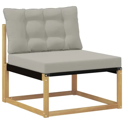Srednja sofa za van s jastukom Bijela 79 x 83 x 73 cm čelik - Bijela i svjetlosiva 1x srednji Cijena