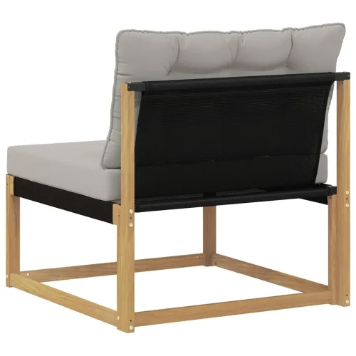 Srednja sofa za van s jastukom Bijela 79 x 83 x 73 cm čelik - Bijela i svjetlosiva 1x srednji Cijena