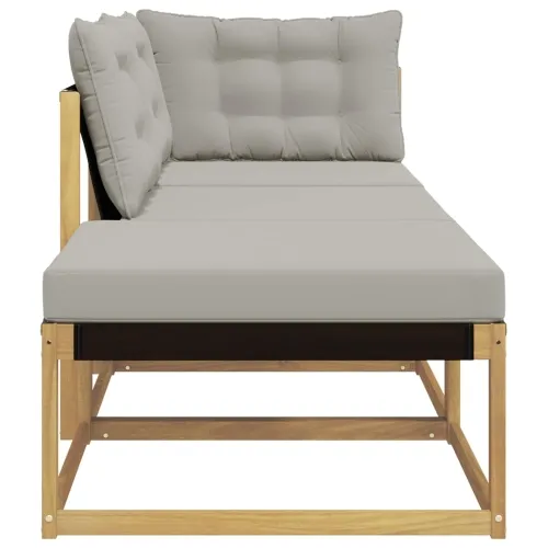 Set vanjskih sofa Bijela i svjetlosiva 241,5 x 83 x 73 cm - Bijela i svijetlosiva 1x srednji +1x kutni +1x stolić Cijena