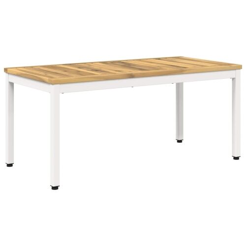 Stolić za kavu Bijela 50 x 100,5 x 45 cm Čvrsto drvo akacije - 50 x 100,5 x 45 cm Bijela Cijena