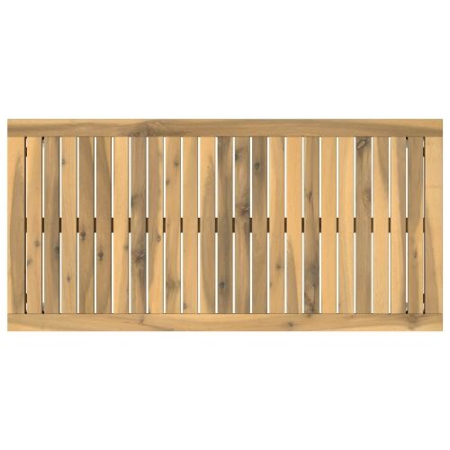 Stolić za kavu Bijela 50 x 100,5 x 45 cm Čvrsto drvo akacije - 50 x 100,5 x 45 cm Bijela Cijena