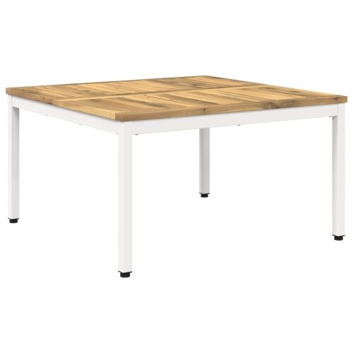 Stolić za kavu Bijela 80 x 80,5 x 45 cm Čvrsto drvo akacije - 80 x 80,5 x 45 cm Bijela Cijena