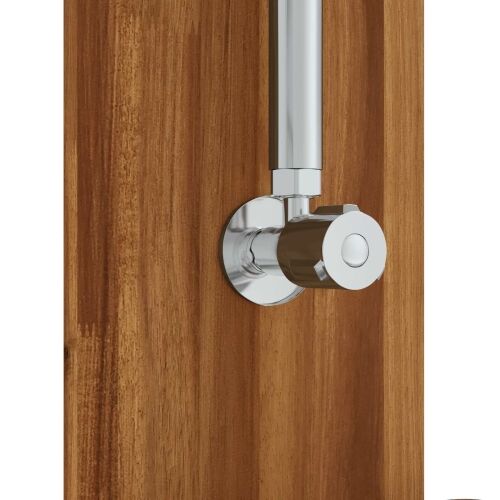 Vanjski tuš 217 cm Masivno drvo akacije i nehrđajući čelik - Prirodna 75 x 74 x 217 cm Cijena