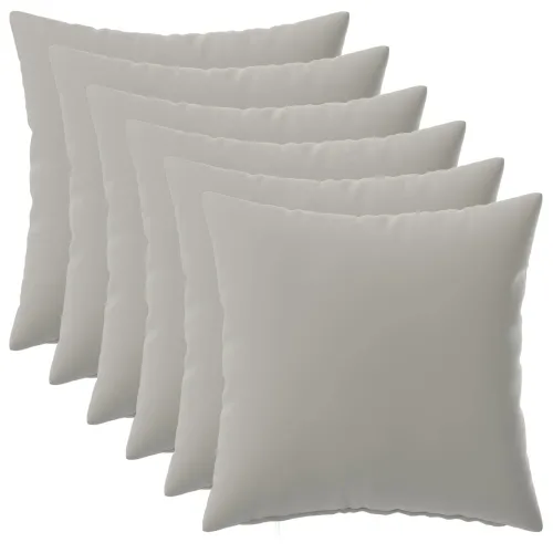 Presvlaka za jastuk 6 pcs HEERLEN Siva 30 x 30 cm Poliester - Siva 30 x 30 cm 6 Cijena