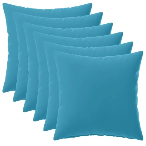 Presvlaka za jastuk 6 pcs HEERLEN Svjetloplava 30 x 30 cm - Svjetloplava 30 x 30 cm 6 Cijena