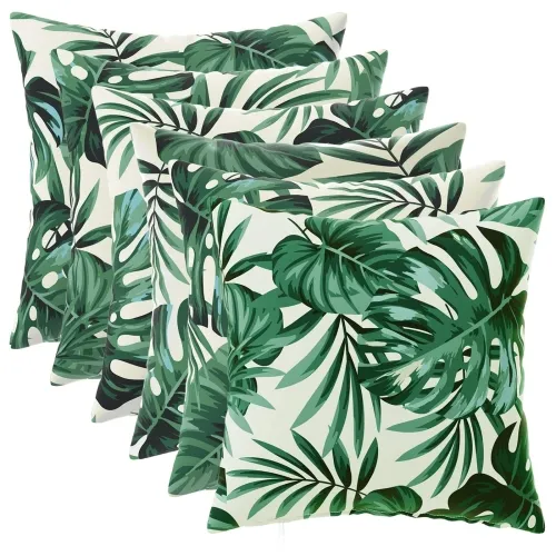 Presvlaka za jastuk 6 pcs HEERLEN Uzorak lista 30 x 30 cm - Uzorak lišća 30 x 30 cm 6 Cijena