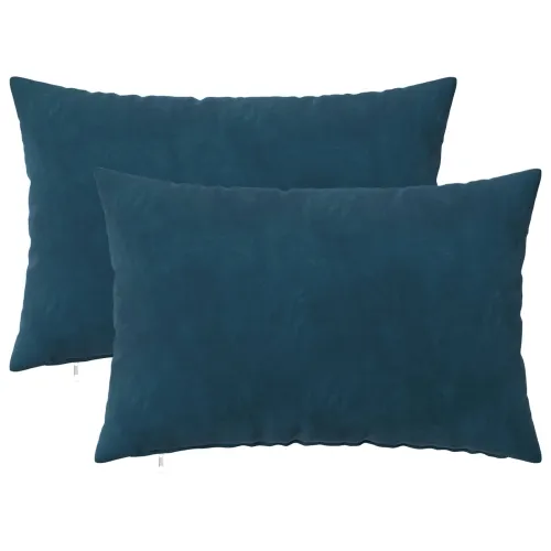 Presvlaka za jastuk 2 pcs HEERLEN Plava 30 x 50 cm Baršun - Plava 30 x 50 cm 2 Cijena