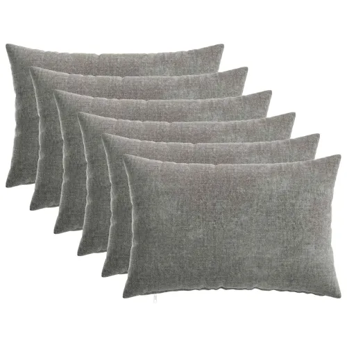 Presvlaka za jastuk 6 kom. HEERLEN Tamnosiva 30 x 50 cm - Tamnosiva 30 x 50 cm 6 Cijena