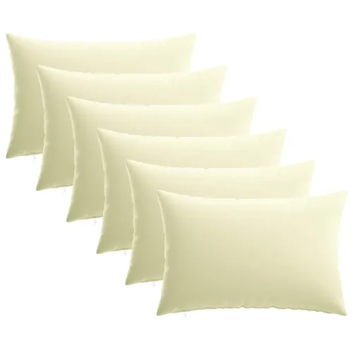 Presvlaka za jastuk 6 pcs HEERLEN Krem 30 x 50 cm Poliester - Krem 30 x 50 cm 6 Cijena