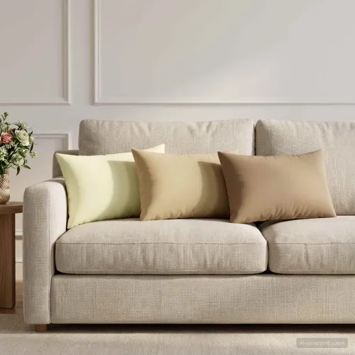 Presvlaka za jastuk 6 pcs HEERLEN Krem 30 x 50 cm Poliester - Krem 30 x 50 cm 6 Cijena